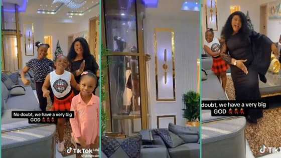 "This is heaven": Rich kids step out of elevator in family's mansion to dance with mum, video trends