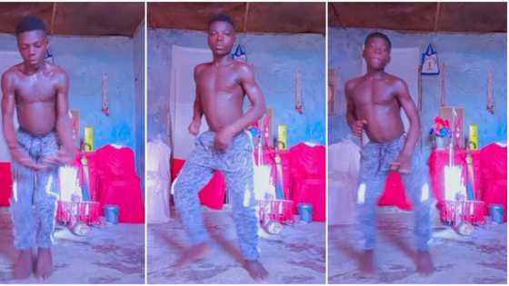 "Dis one wan teach juju legwork": Young Nigerian boy spotted dancing to 'On Colos' inside shrine, video trends