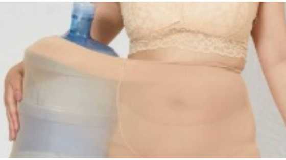 Shein fashion brand called out over photo of dispenser bottle used in modelling plus size tights