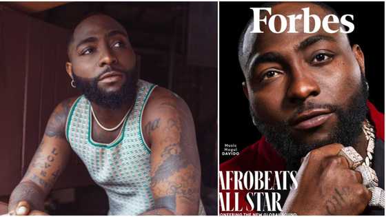 “I’m a godfather”: Davido brags as he appears on Forbes magazine’s cover, shares pics, many react