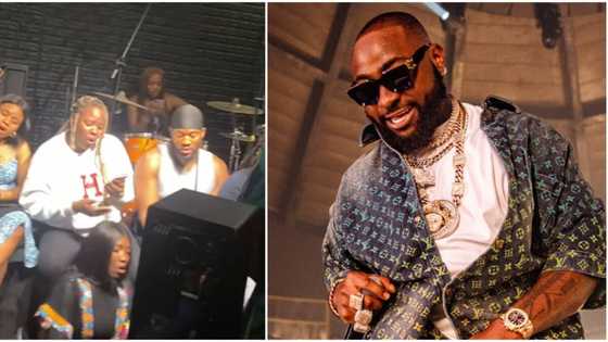 Davido’s Feel gets a beautiful rendition by music group, video goes viral: "See as song sweet like werey"