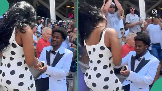 Drama as woman comes from behind and yanks lady's wig off during her marriage proposal
