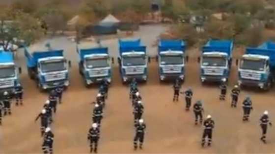 Burna Boy-featured song gets to another country, many construction workers dance to it (photo)