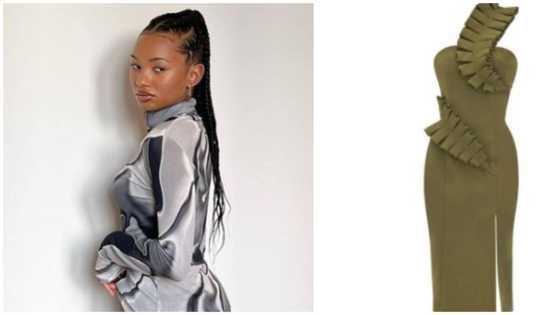 Fashionista Temi Otedola steps out for interview in gorgeous N167k dress by Nigerian brand