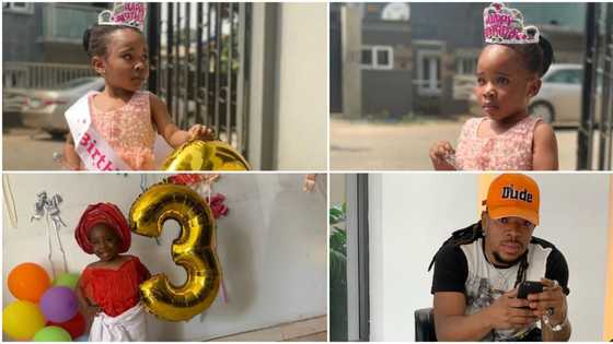 I may not be perfect a father but I'm lucky to have a perfect daughter - Legbegbe crooner Mr Real says as daughter clocks 3 (photos)