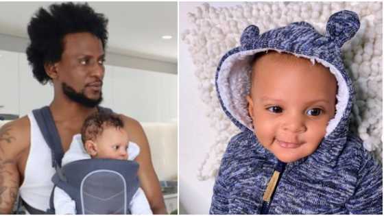 Youngest landlord in Nigeria: Omashola gifts his 'oyinbo' baby plot of Land in Lagos as he clocks 3-months-old