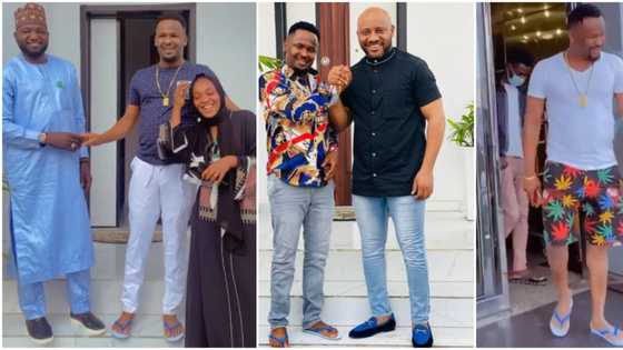 Maybe na inside am the jazz dey: Reactions as photos show actor Zubby Michael's love for his bathroom slippers