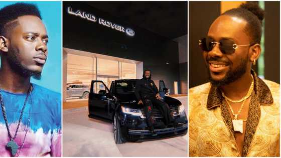 After 8 years, God finally 'Pick Up' the call as Adekunle Gold buys new Range Rover, celebrities, fans react