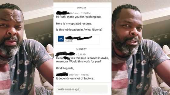 "I won't think twice about it": Nigerian man living in USA applies for job in Awka, vows to return if it works