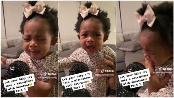 "Travis Scott has a sister": Baby cries, father positions mic, turns her weeping to sweet music in video