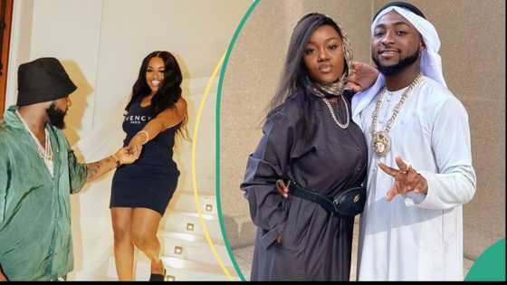 "001 and 002": Davido and Chioma show off matching customised diamond rings amid fight with Wizkid