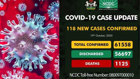 Yanzu yanzu: Sabbin mutane 118 sun kamu da cutar COVID-19, mutane 1125 sun mutu