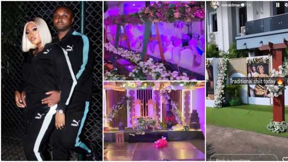 "Money good o": Isreal DMW shares videos of lavish, tastefully decorated venue for traditional wedding
