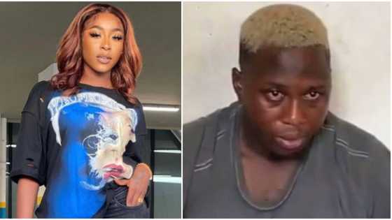 Moment a man was traced & apprehended for stealing actress Chiamaka’s car at a club in Lagos, video trends