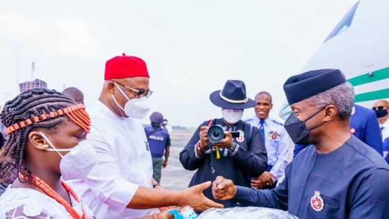 Tailoring equipment factory in Owerri: Thank you for this wonderful thing, Uzodimma tells Osinbajo