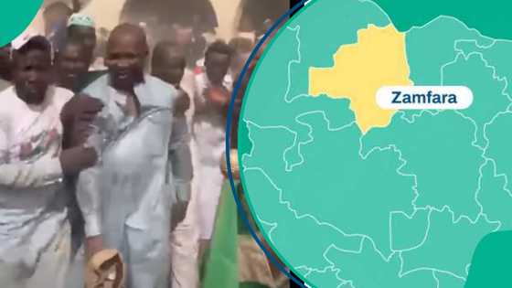 Bidiyon yadda aka yi wa ɗan majalisar Zamfara ruwan duwatsu da ihun 'ba mu yi'