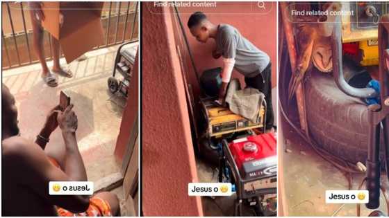 "I'm scared": Nigerian man cries out over rare creature he found beside his generator, shares video