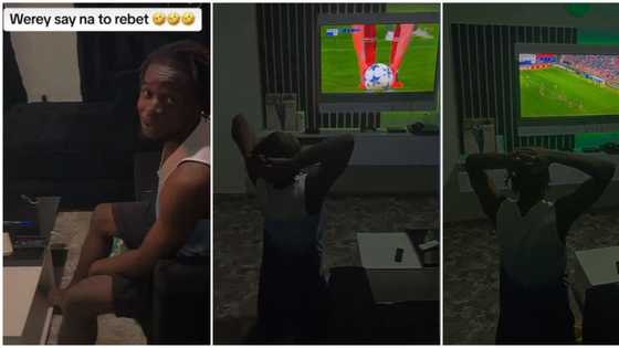 "God abeg o": Corper pleads on his knees after using his N33k allawee for sports bet, video trends