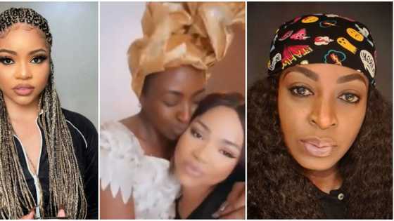BBNaija star Nengi star-struck as she features in movie alongside veteran Kate Henshaw