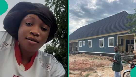 Lady shares how long it took her man to build bungalow, people react