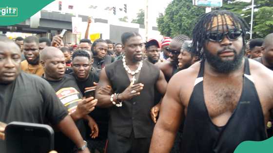 VeryDarkMan, 2000 others, march streets of Anambra over slain 'Fish Magnet'