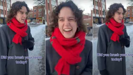 "I Don't Brush on Sundays": Pretty Oyinbo Lady Shows off Her Teeth in Video, People React
