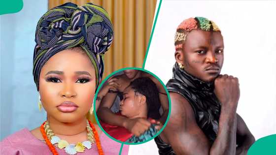 Portable: Queen Dami reportedly faints amid drama, peeps react to video, say “Forever in our hearts”