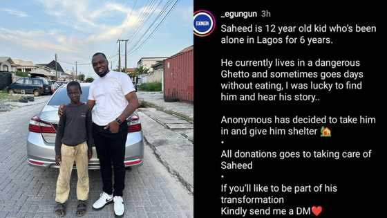 Boy living on streets of Lagos for 6 years gets house from stranger, many join to change his story