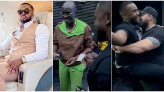 "Arrest this guy, kick him out": Funny moment actor Williams Uchemba sprayed Pastor Tobi naira notes