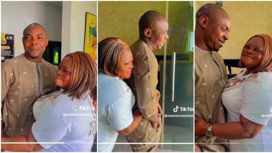 "You sure say dis guy no be scam": Fans react as clip of Mama No Network & her young hubby trends online