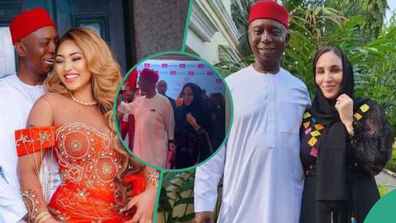 Ned Nwoko graces Int’l event with Laila, fans react to Regina's absence: "Each has her Jurisdiction"