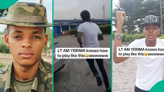 "This guy dey give me joy": Video of Lieutenant Yerima displaying playful side surfaces