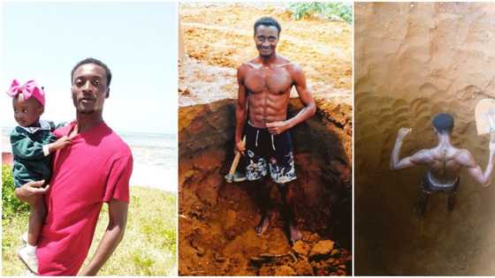 "I make N3700 everyday": Young man begins digging septic tanks for people to raise cash for laptop