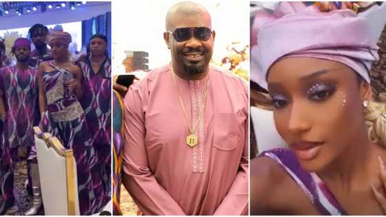 Ayra Starr rocks silver boots with native as Mavin stars storm Don Jazzy’s mother’s burial, video causes stir