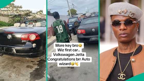 Man shares next plan after repurchasing Wizkid's first car, Volkswagen Jetta, displays receipt