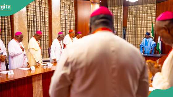 “My govt, dedicated to a greater Nigeria”: Tinubu declares as he receives Catholic bishops in Aso Rock