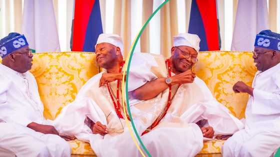 "GCON visits GCFR": Tinubu hosts Awujale of Ijebuland in Lagos, photos trend