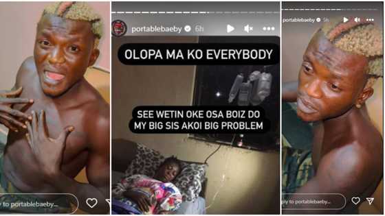 “Leave that area”: Fans react as Portable and sister get physically attacked at a bar, he shares photo, videos
