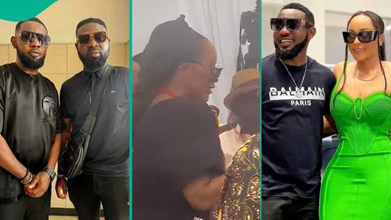 AY Makun shows support, attends estranged wife Mabel's mum's burial following split: "It is well"