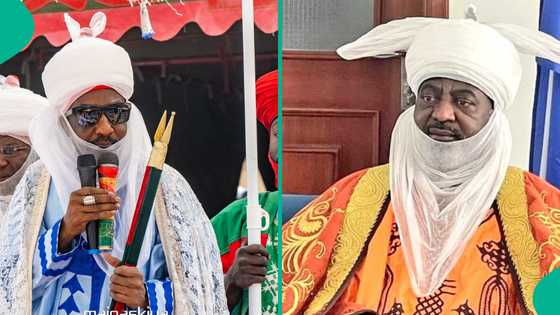 A wani yanayi na daban, Sanusi II ya jagoranci sallar Idi a Kano, Aminu Ado ya ware a fadarsa
