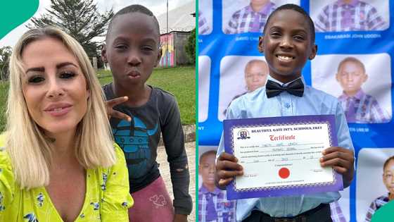 Boy rescued after being abandoned and accused of being a witch graduates from primary school