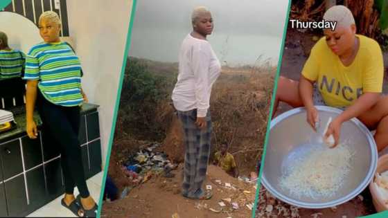 "From slay queen to maid": Nigerian lady who visited parents' house in village shares ordeal