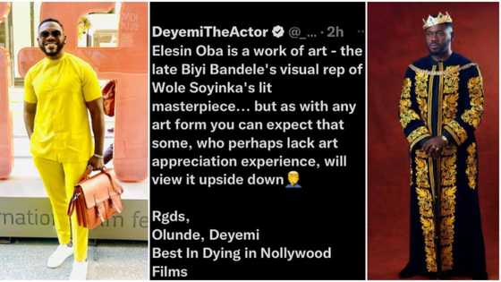 “Na my budget rate cause am”: Deyemi Okanlanwon tells fan who asked why he always dies in his movies