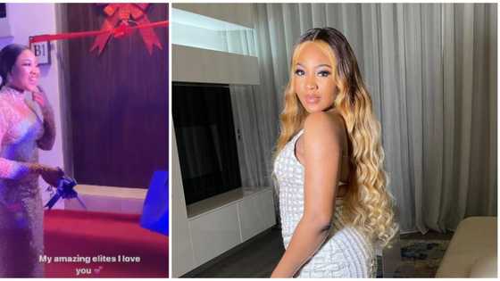 I was living in a shared flat, Erica says as she thanks 'elites' once again for her Lekki house gift