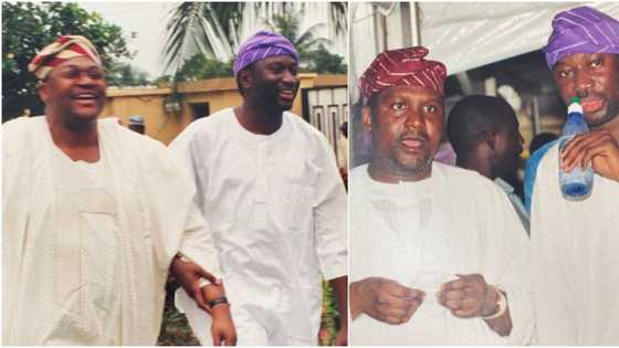 Throwback of Nigerian billionaires: Otedola, Adenuga, Dangote take people back to 19 years ago with cute pics