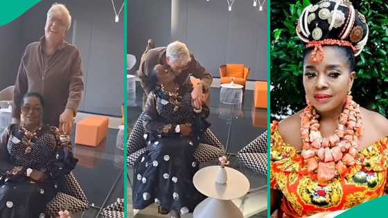 "No be Yahoo": Rita Edochie teases new relationship, shares loved-up clip with Oyinbo client