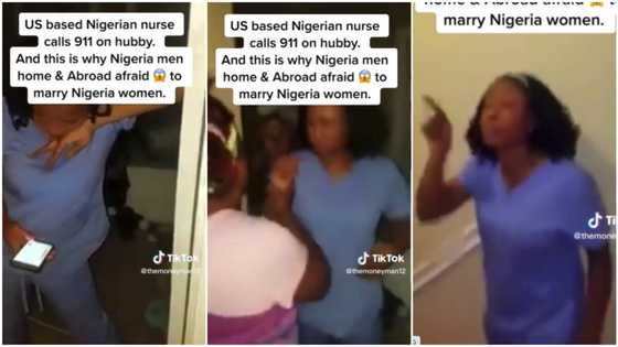 Dramatic moment America-based lady calls 911, reports Nigerian mother-in-law to police, "husband" intervenes