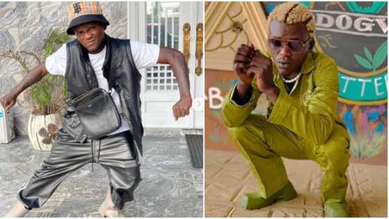"This one na butete": Portable rocks square shoes in new video, tensions fans with 'drip'