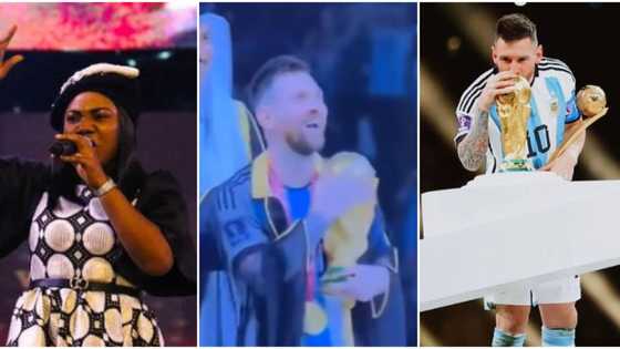 “That’s my guy, d’goat”: Mercy Chinwo celebrates Lionel Messi after his momentous world cup win, video trends