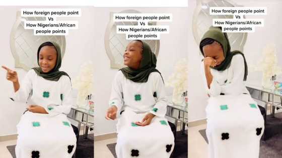 Funny lady shows how Nigerians point at things with their mouths, video goes viral on TikTok